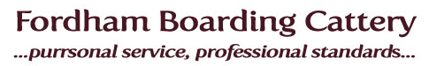 Logo for Fordham Boarding Cattery Logo for Fordham Boarding Cattery